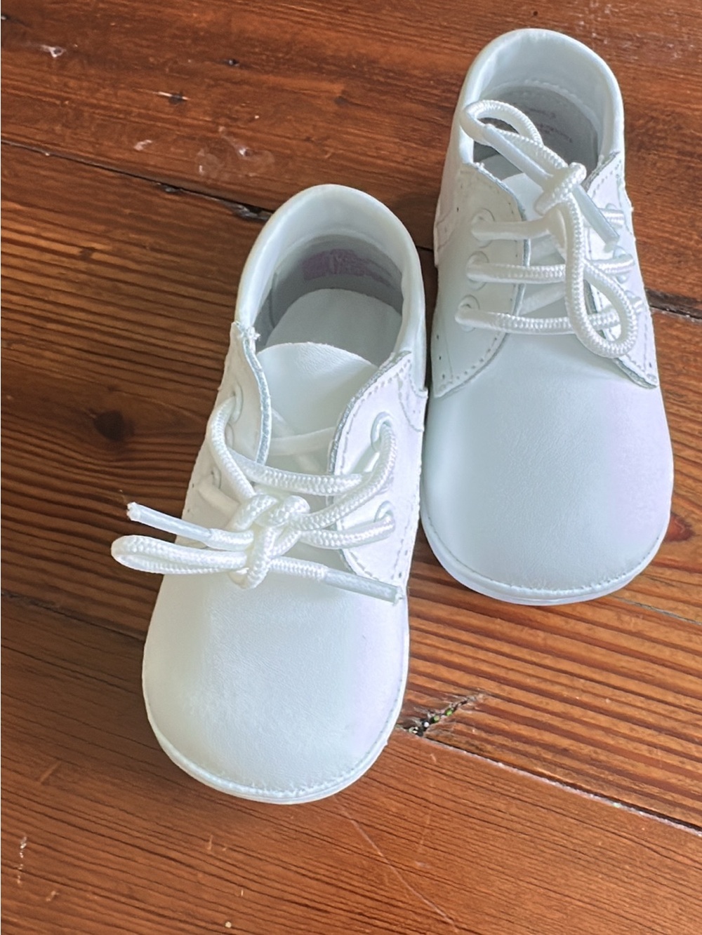 Angel Dear White Lace-Up Baby Walker Shoes
